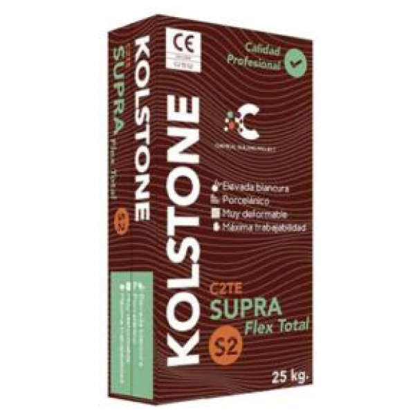 KOLSTONE SUPRA FLEX TOTAL C2TES2 BLANCO 25 KG