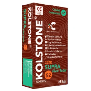 KOLSTONE SUPRA FLEX TOTAL C2TES2 BLANCO 25 KG