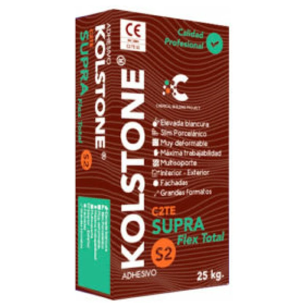 KOLSTONE SUPRA FLEX TOTAL C2TES2 BLANCO 25 KG