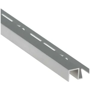 PERFIL ALUMINIO CUADRADO PLATA MATE 12 5mm 2 6m