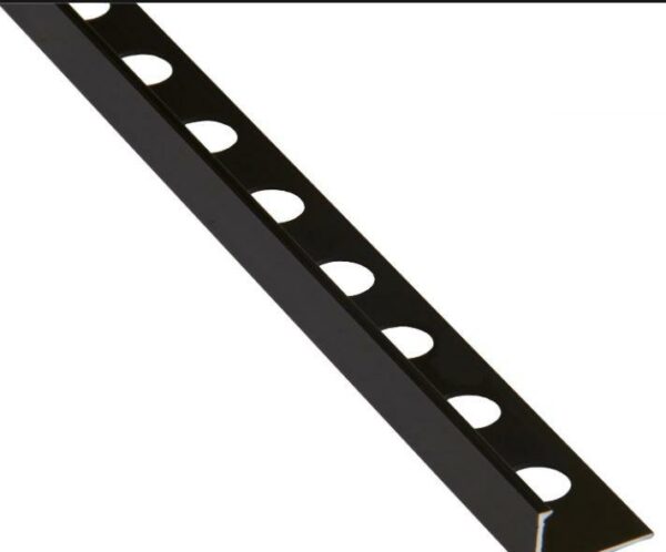 PERFIL ALUMINIO L MATE NEGRO 2 60M