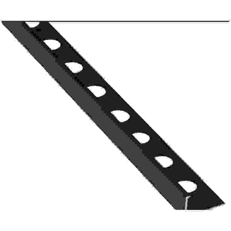 PERFIL ALUMINIO L MATE NEGRO 2 60M