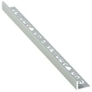 PERFIL ALUMINIO L  PLATA MATE 2 6m