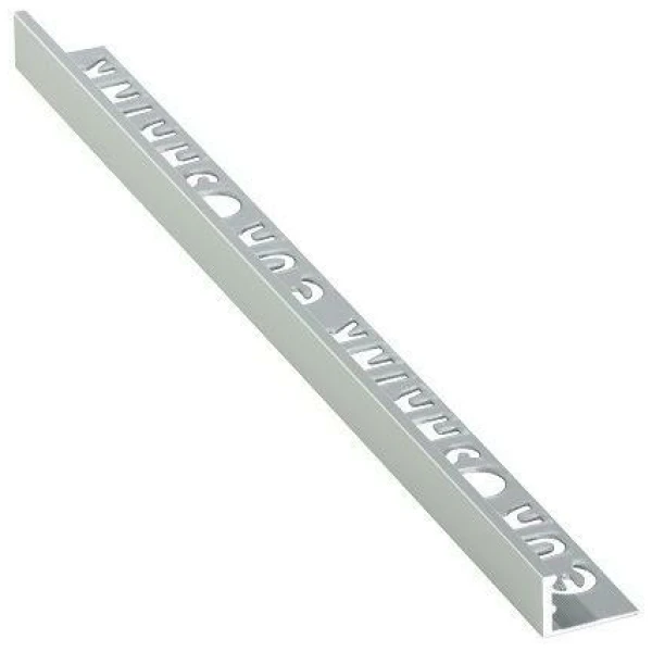 PERFIL ALUMINIO L  PLATA MATE 2 6m