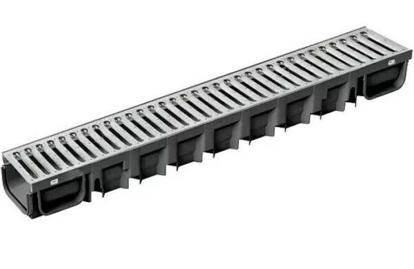 KIT CANAL PLUS100 X13X7 5 GRIS REJILLA 13X100 CLIP