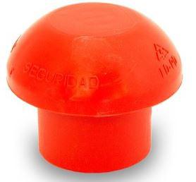 TAPONES ROJOS PVC/SETAS PROTECTORAS