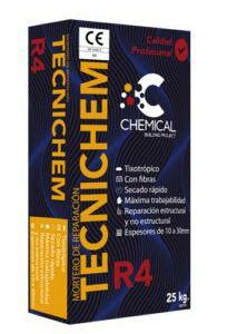 TECNICHEM R4 GRIS 25 KG - MORTERO REPARADOR