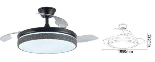 VENTILDOR DC RETRACTIL 30W