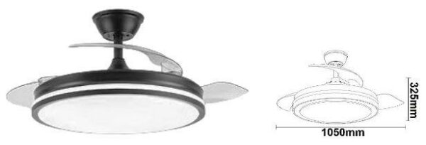 VENTILDOR DC RETRACTIL 30W